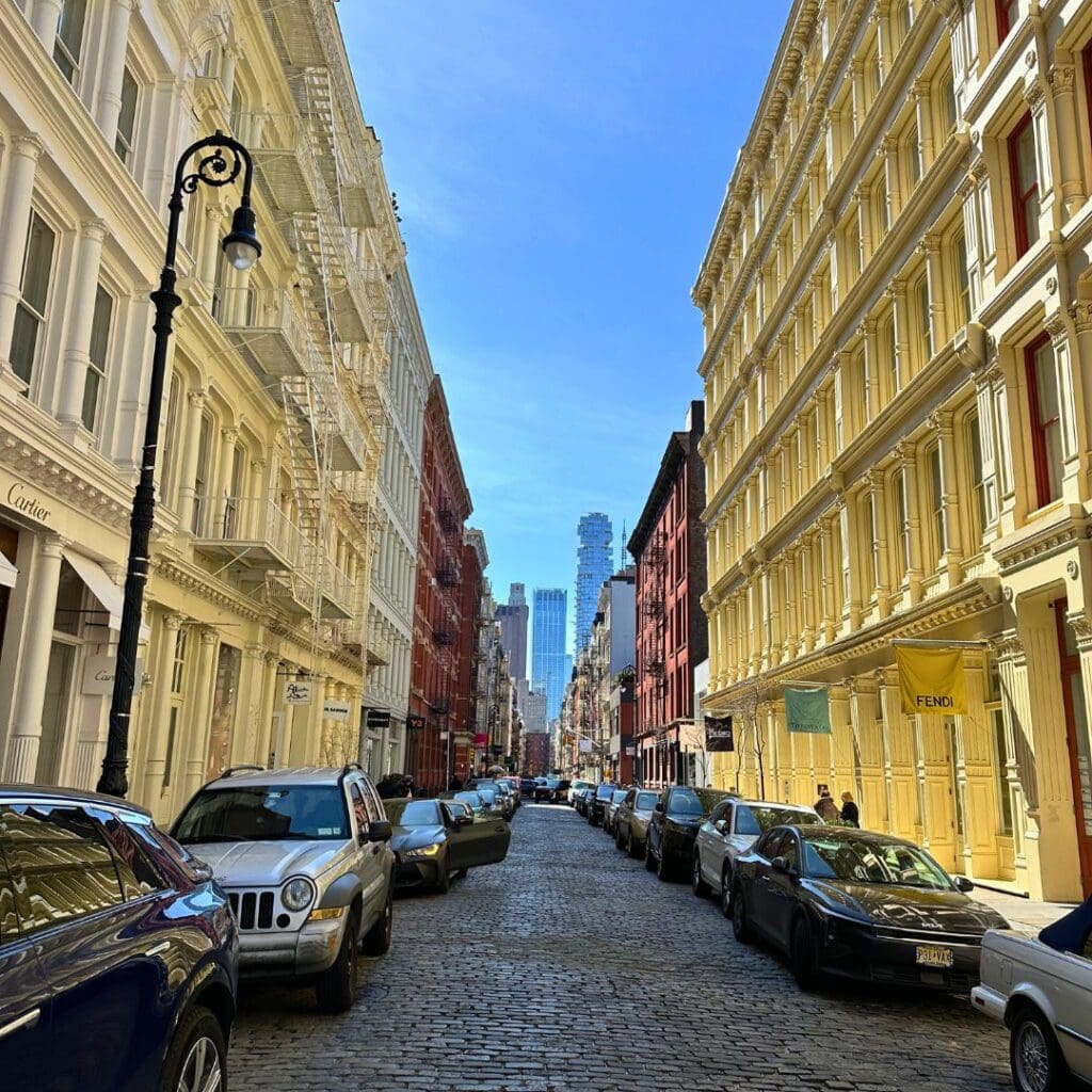 The New York City street grid - NOHO
